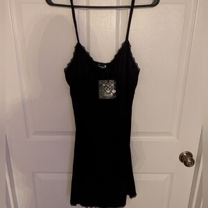 Sourpuss Black Lace Chemise